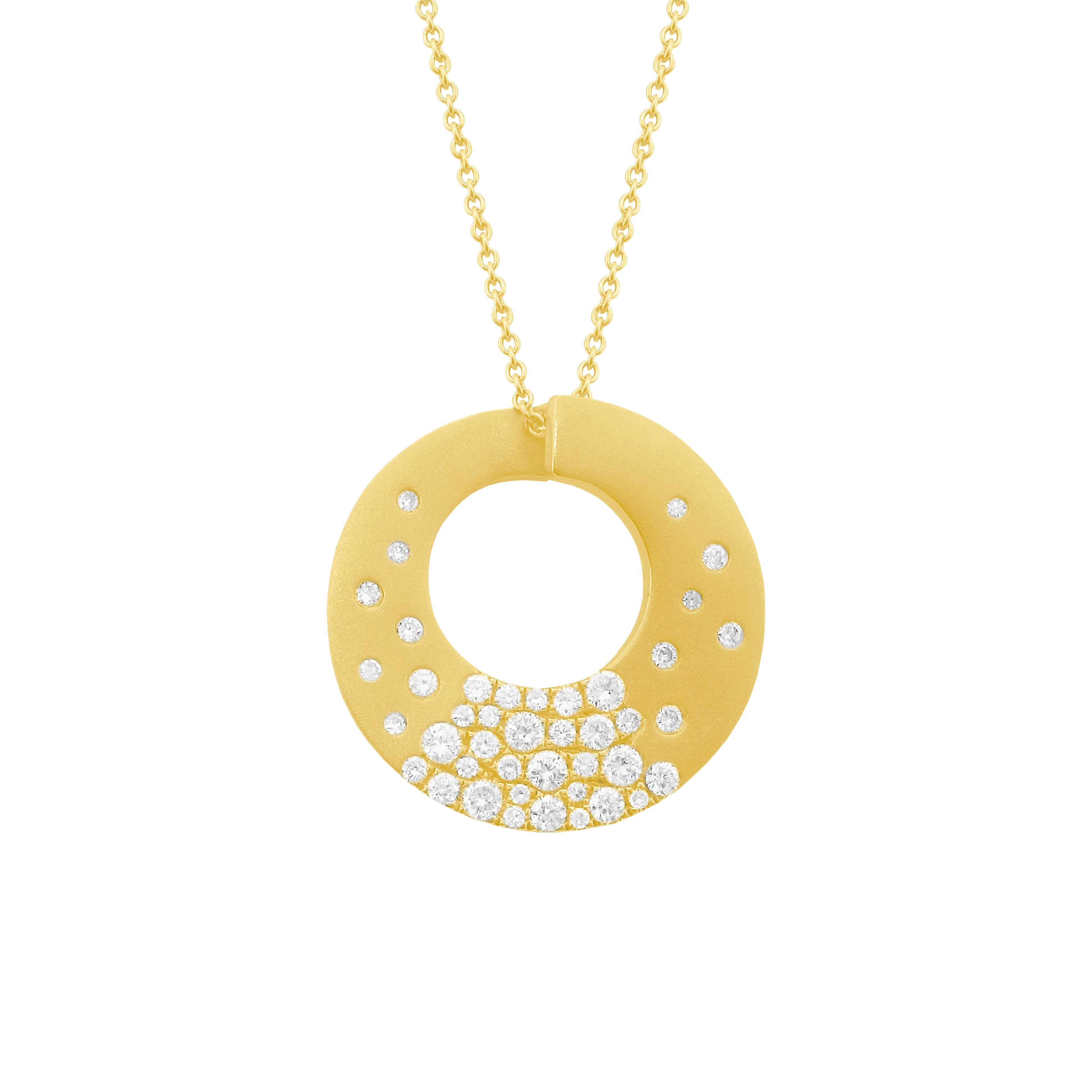 14K GOLD DIAMOND CARRIE CONFETTI NECKLACE