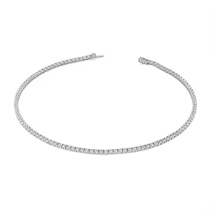 16" Prong Set Tennis Necklace