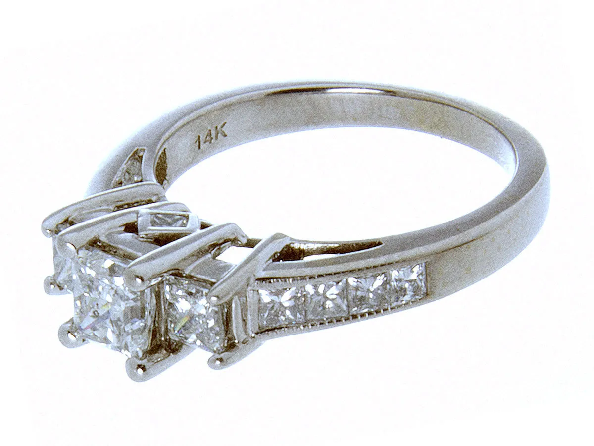 2.00ct Diamond Three Stone Engagement Ring