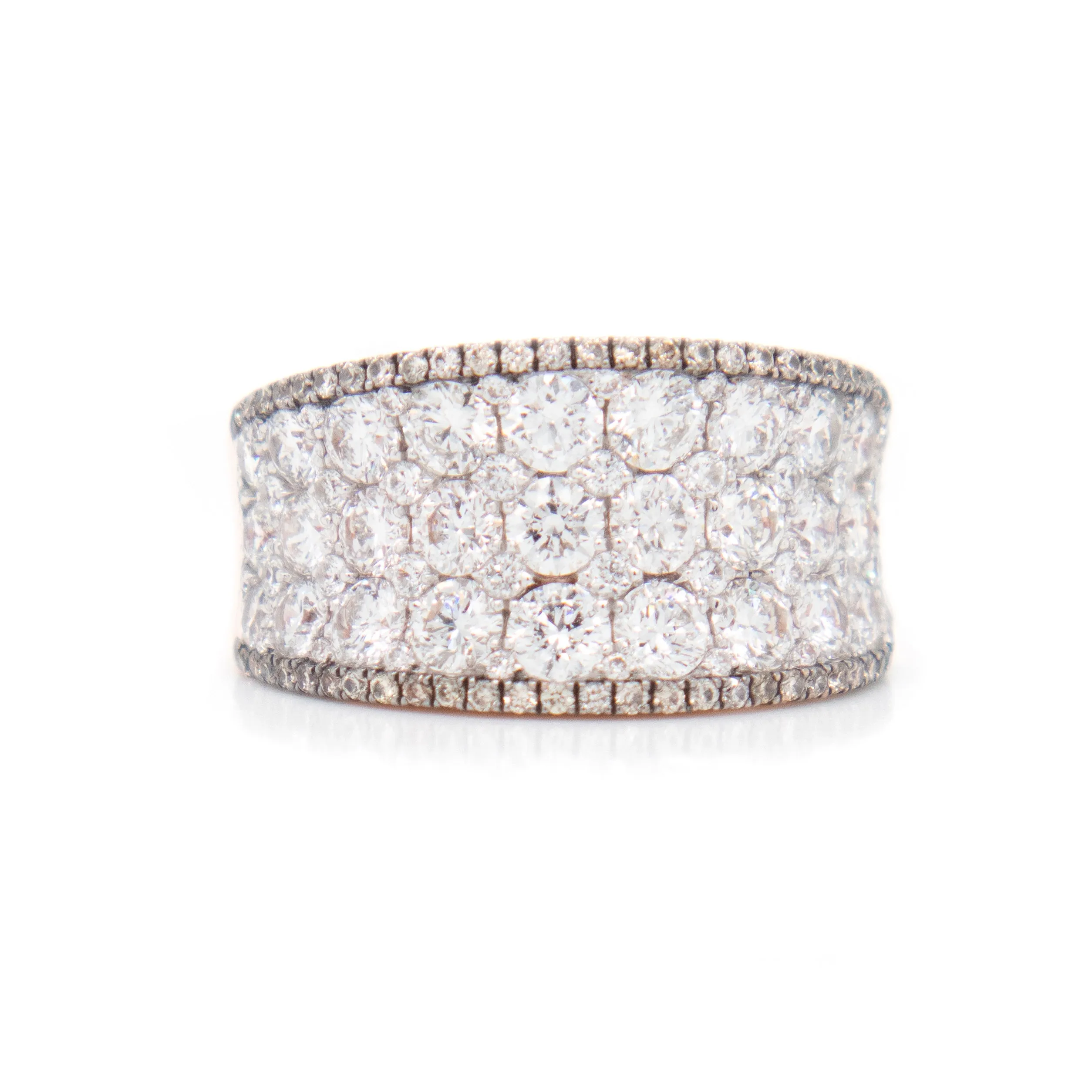 3ct 14k Rose Gold Diamond Band