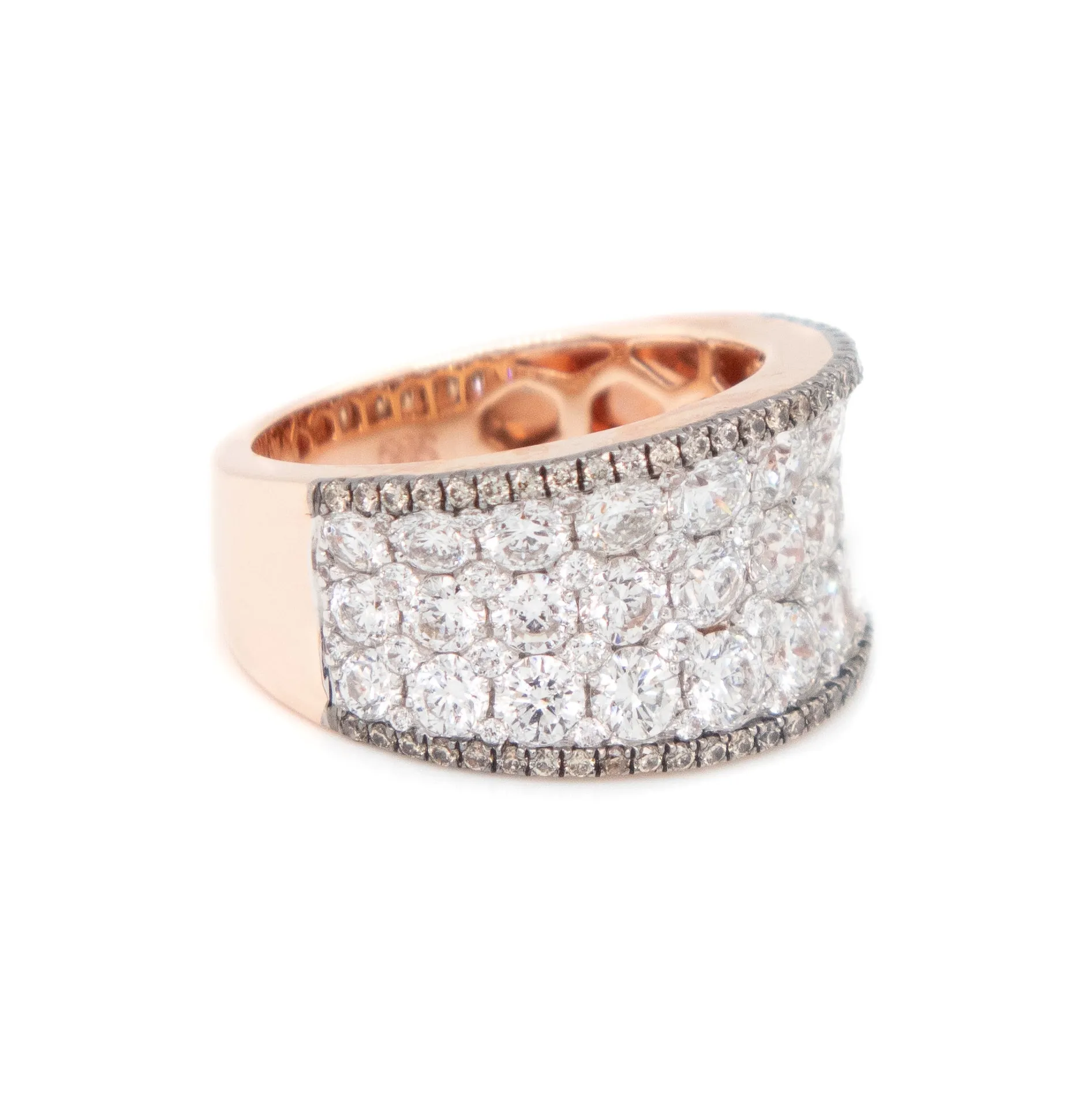 3ct 14k Rose Gold Diamond Band