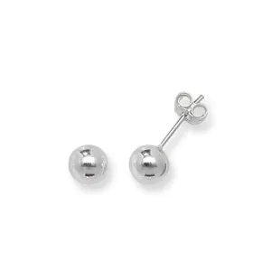 Acotis Silver Stud Earrings Ball G5513