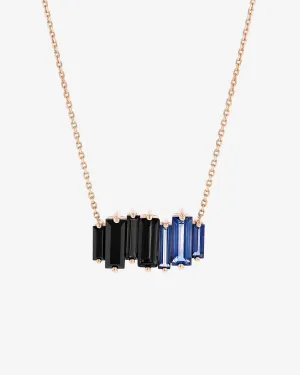 Amalfi Reborn Dark Blue Ombre Stacker Pendant