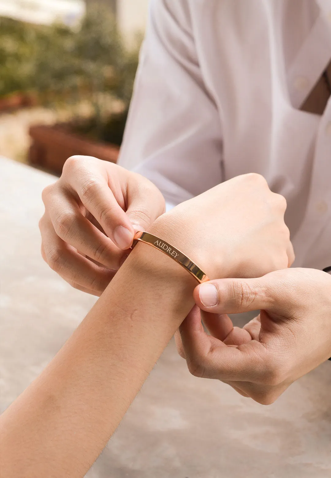 Amour Collection - Couple Personalized Adjustable Bangle