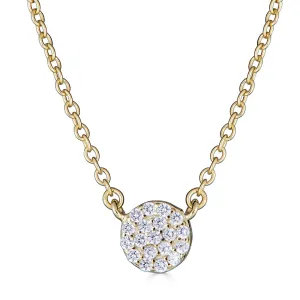 Aria XS Pave Disc Necklace