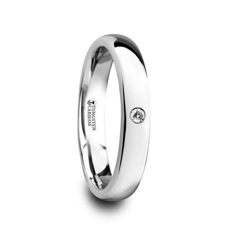 BERKSHIRE Domed Diamond Tungsten Ring - 6mm - 8mm