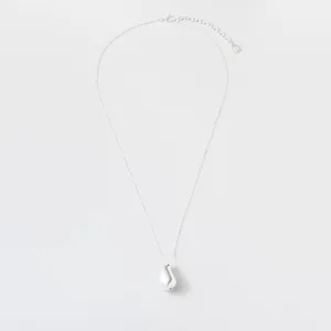 Big Drop Necklace Silver