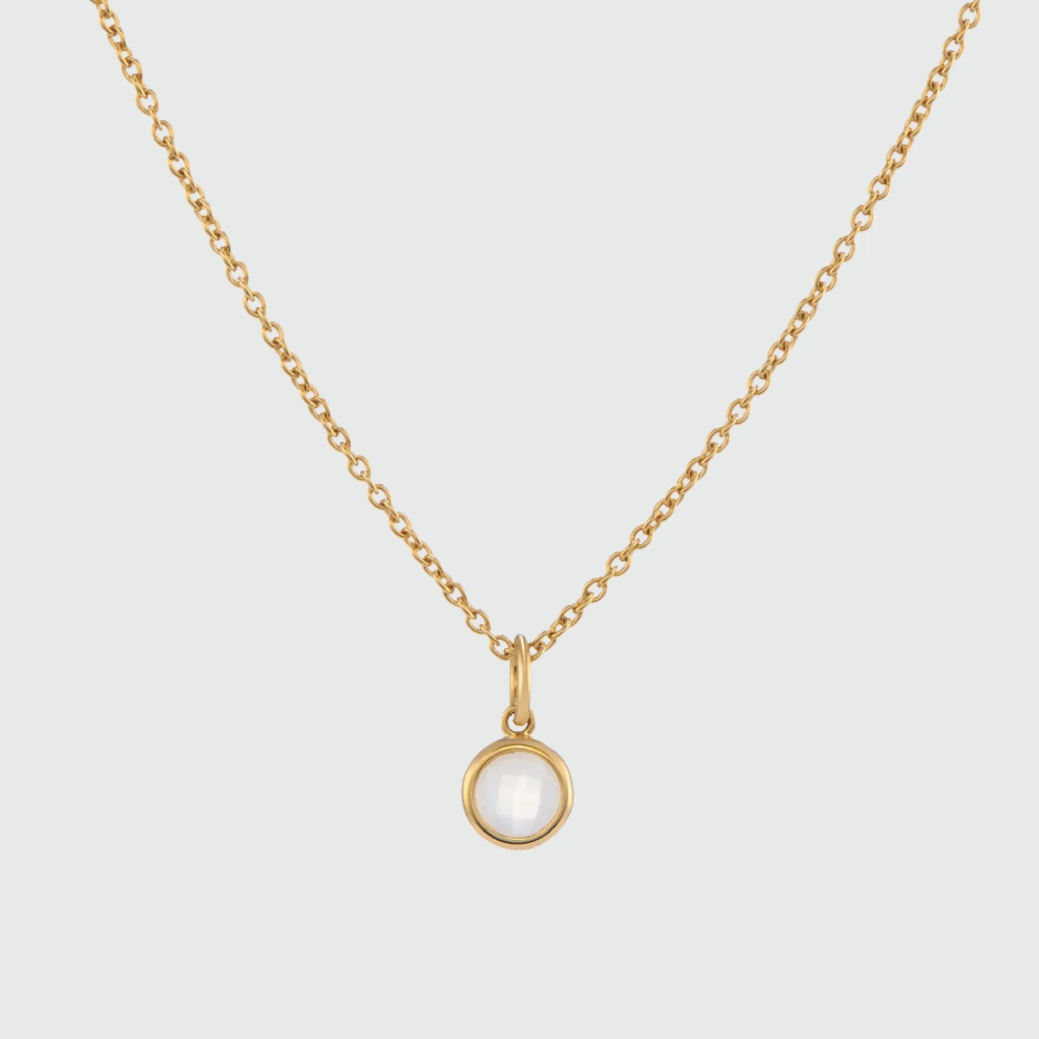 Bilbao Birthstone Gold Vermeil Necklace