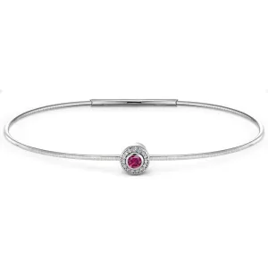 Birth Gems Garnet Bangle