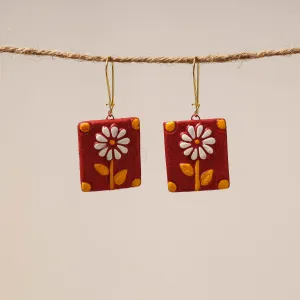 Bishnupur Handpainted Terracotta Earrings 43