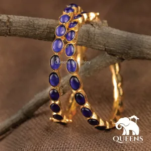 BLUE KUCHAL BANGLES