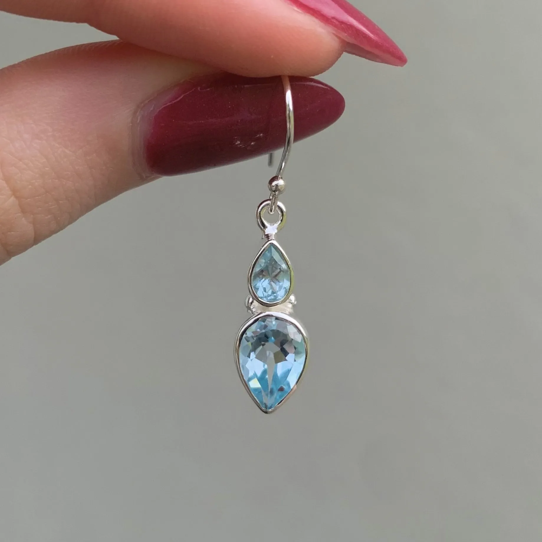 Blue Topaz Earrings