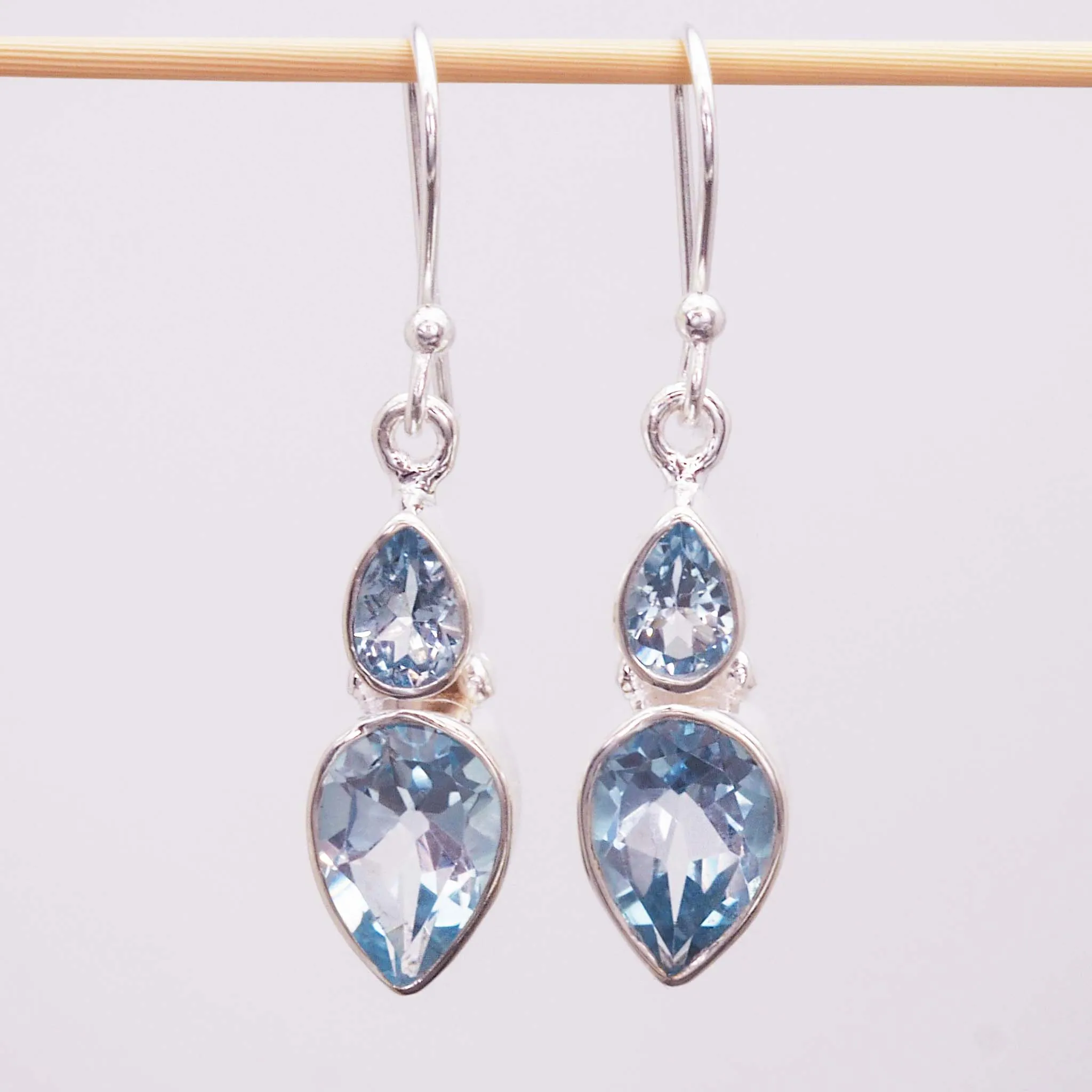 Blue Topaz Earrings