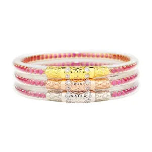 BuDhaGirl Three Queens All Weather Bangles - Epic Pink