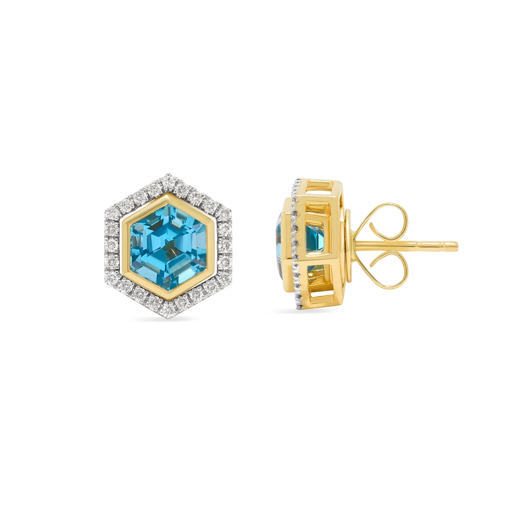 Callisto 18K Gemstone & Diamond Jacket Studs