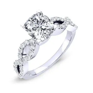 Camellia - GIA Natural Cushion Diamond Engagement Ring