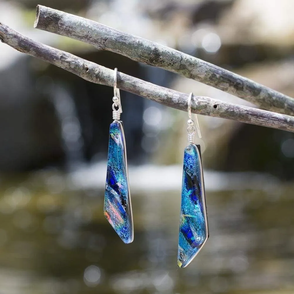 Cascades Earrings - Rainbow Blue by Nickel Smart®