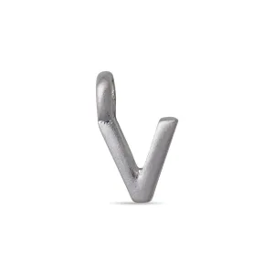 CHARM V pendant, silver-plated