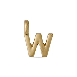 CHARM W pendant, gold-plated