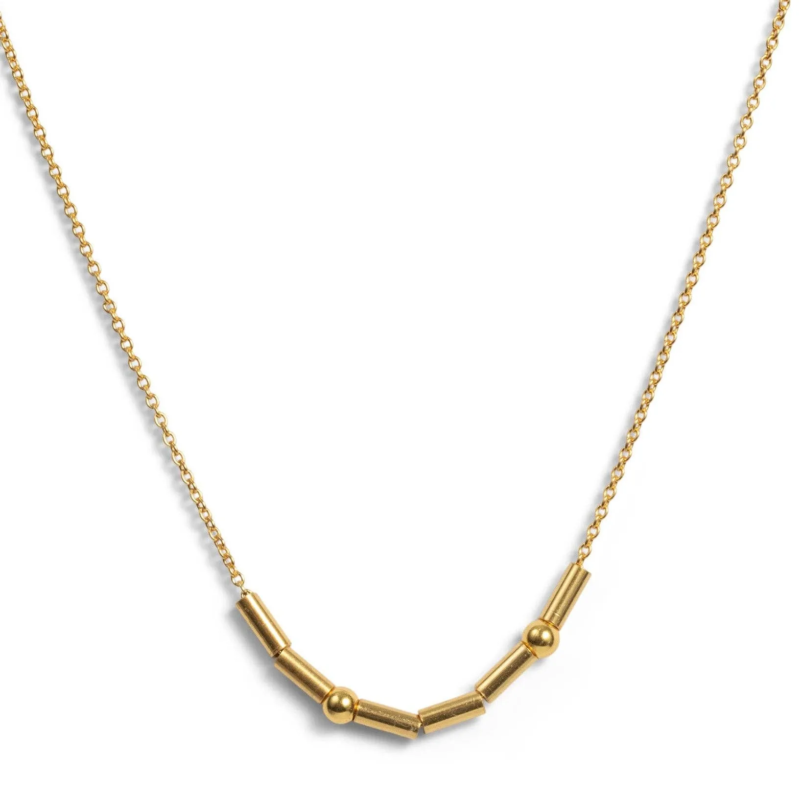 CLASSIC GOLD Morse Code Beaded Necklace | MAMA