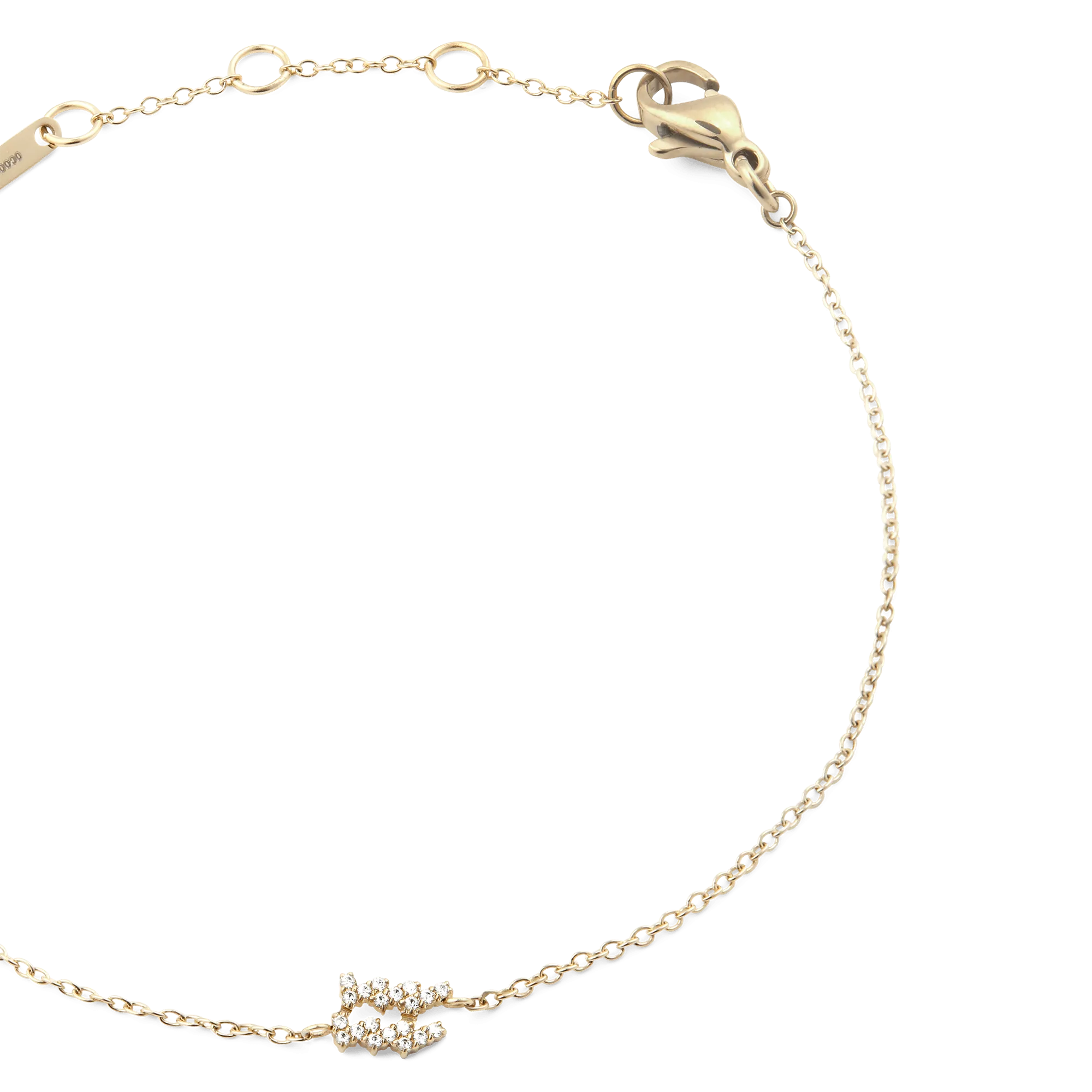 Crystal Zodiac Chain Bracelet Gold