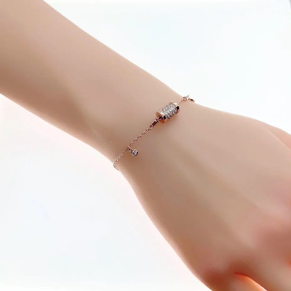 Cubic Zirconia Tunnel Bracelet