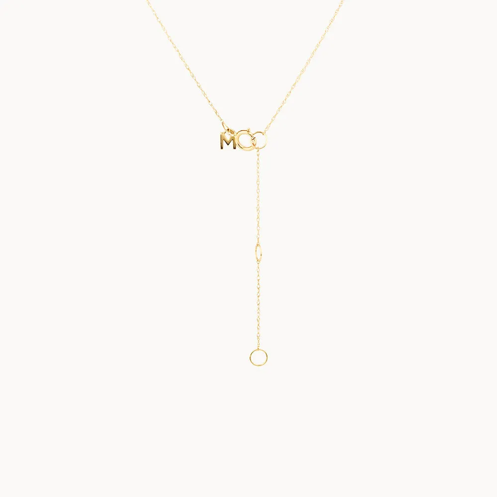 Diamond Letter P Necklace in 10k Gold