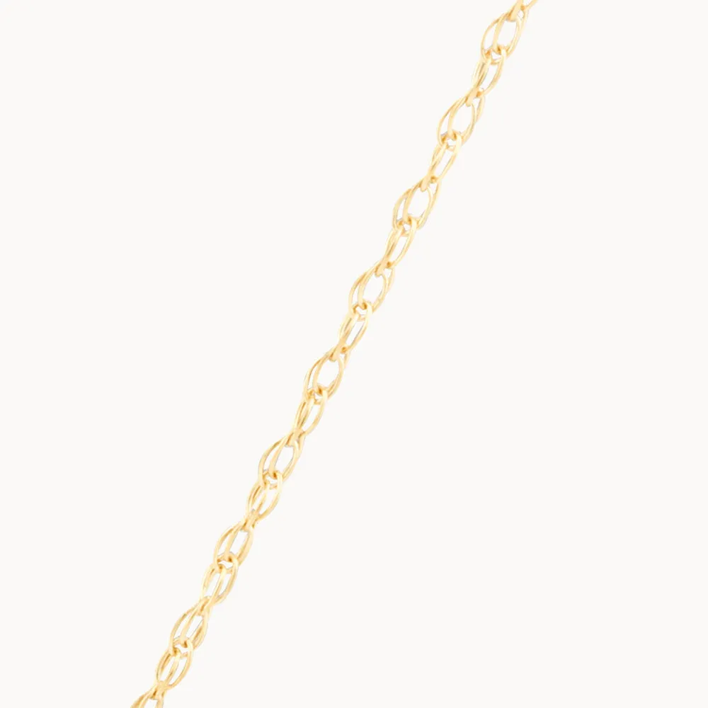 Diamond Letter S Necklace in 10k Gold