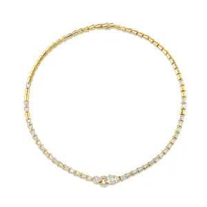 DIAMOND SERPENTINE NECKLACE