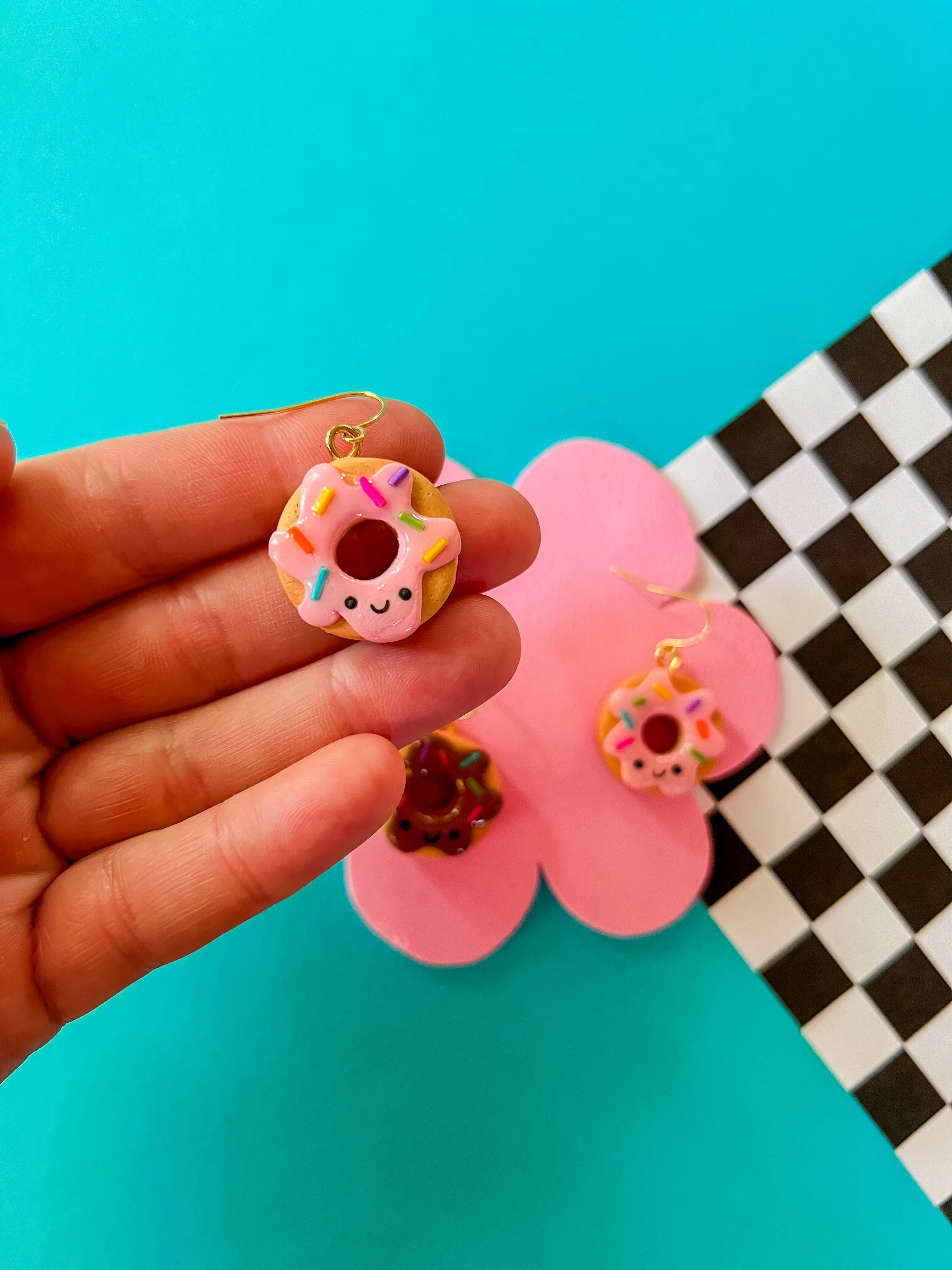 Dot | Clay Donut Earrings