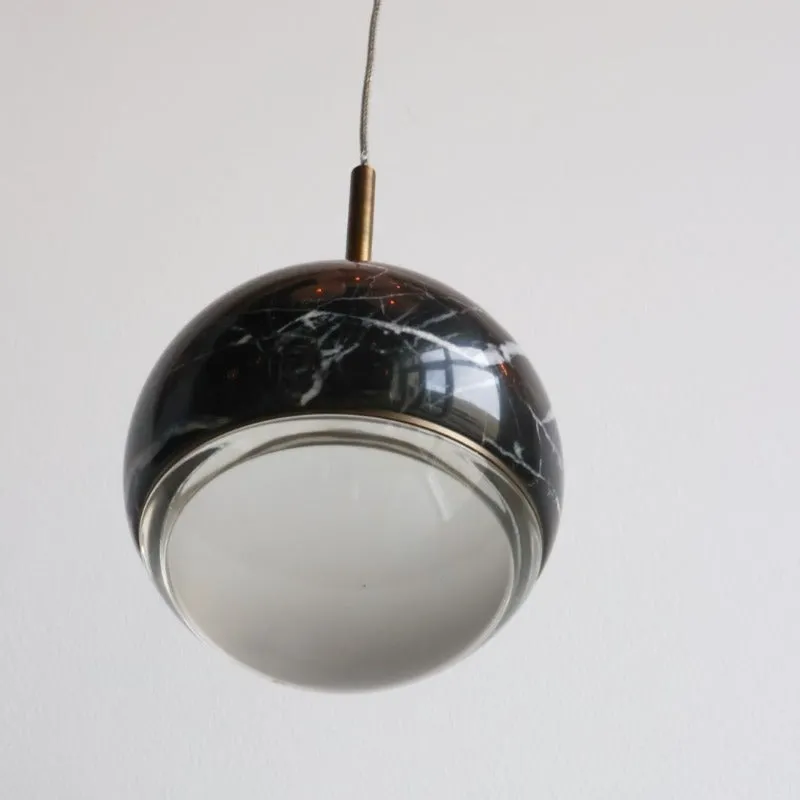 Dual Dome Marble Pendant Light | SALE