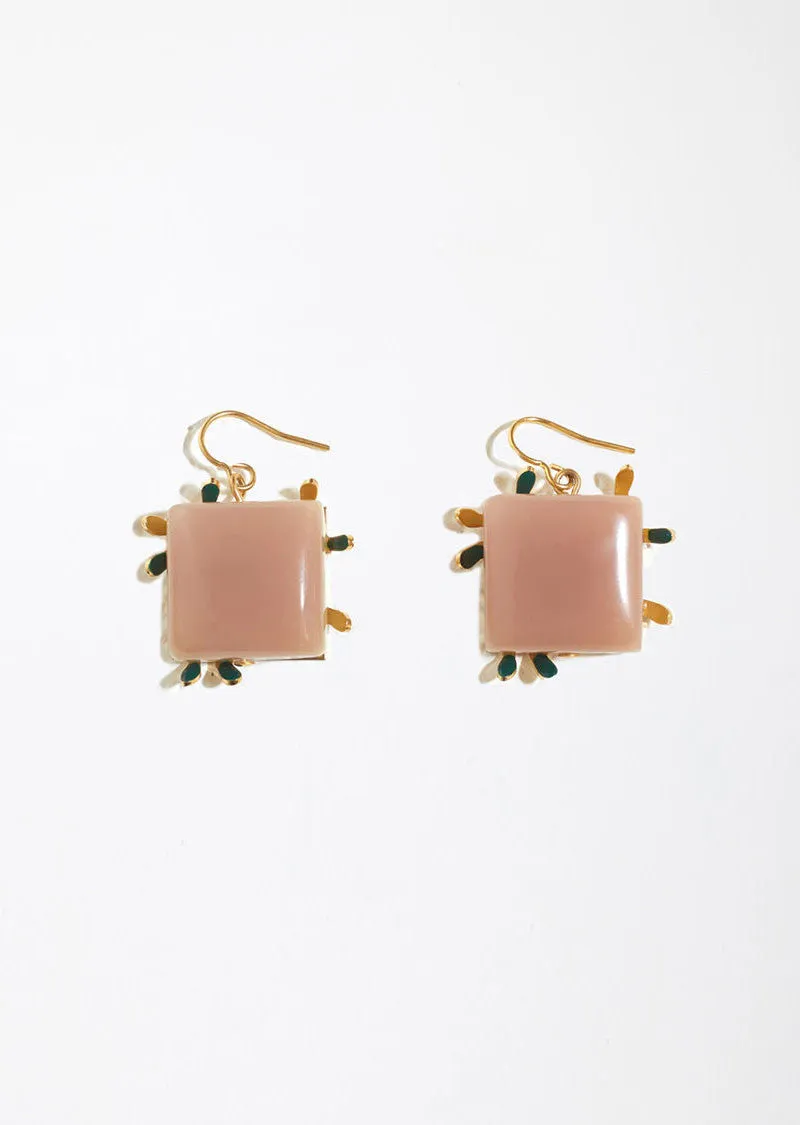 Earrings With Resin