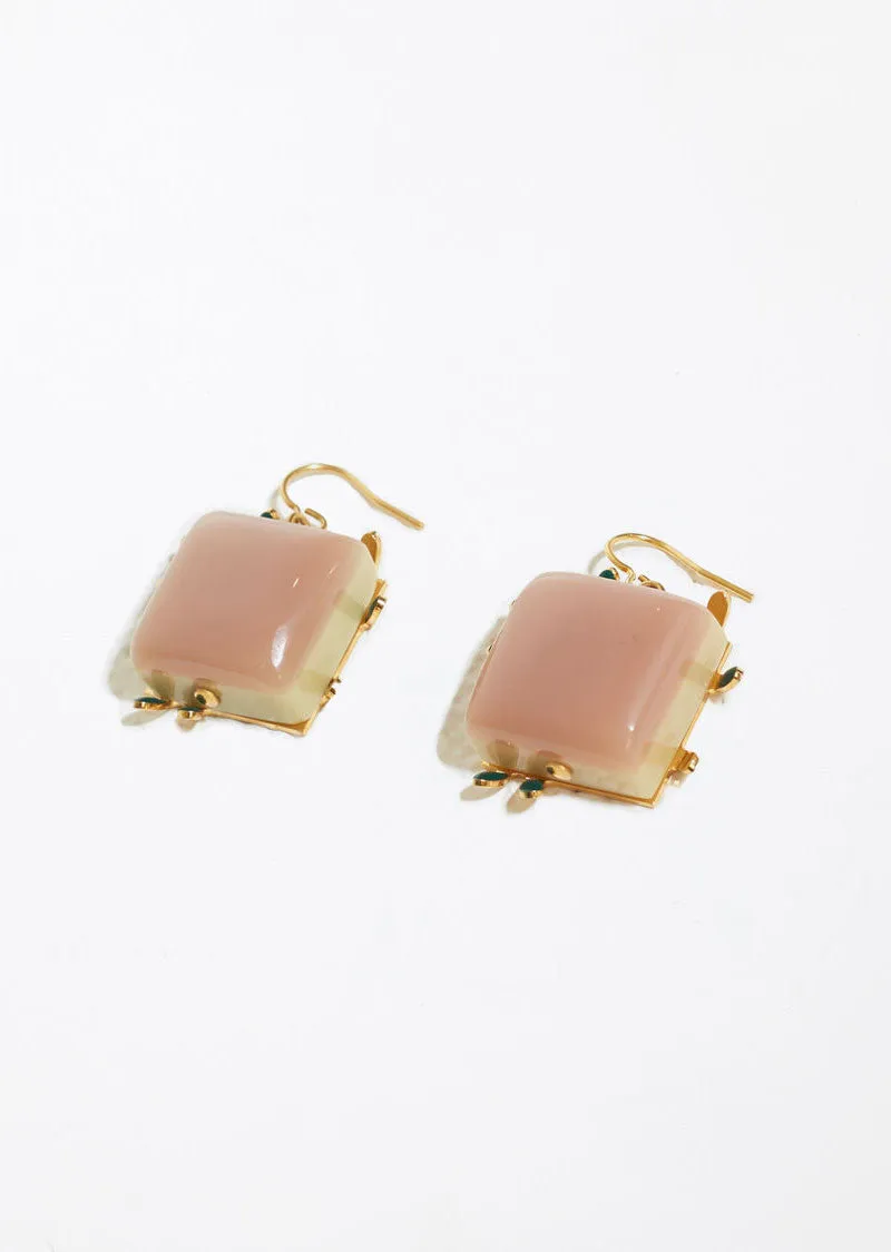 Earrings With Resin