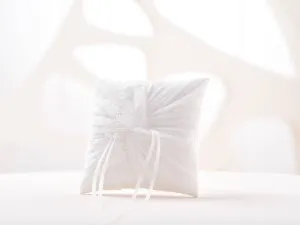 Elegant Twisted Wedding ring pillow