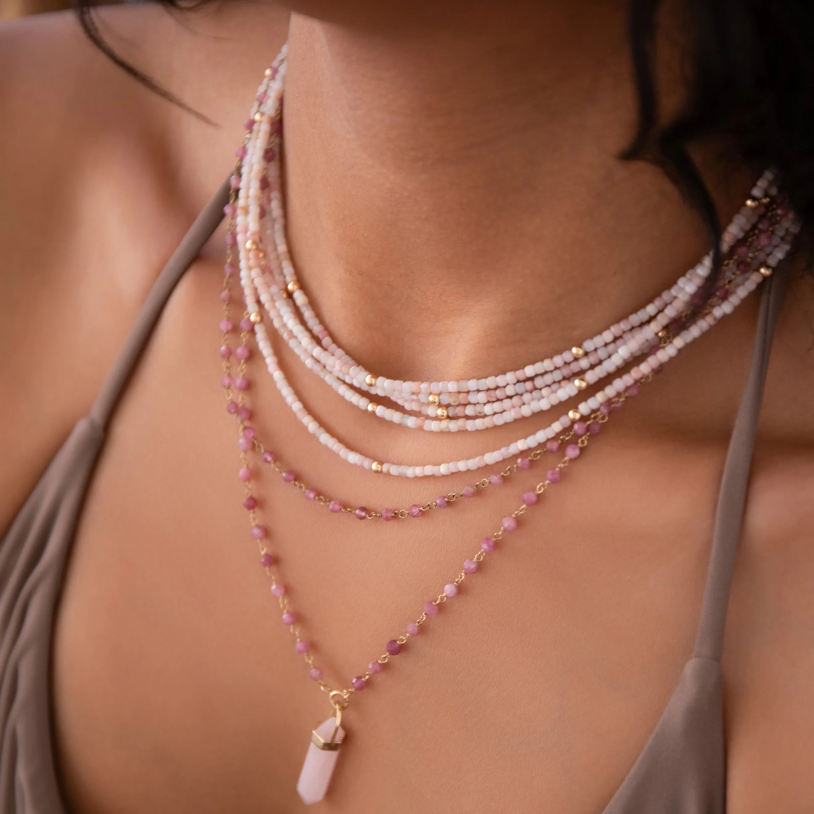 Endless Summer Necklace - Pink Sands