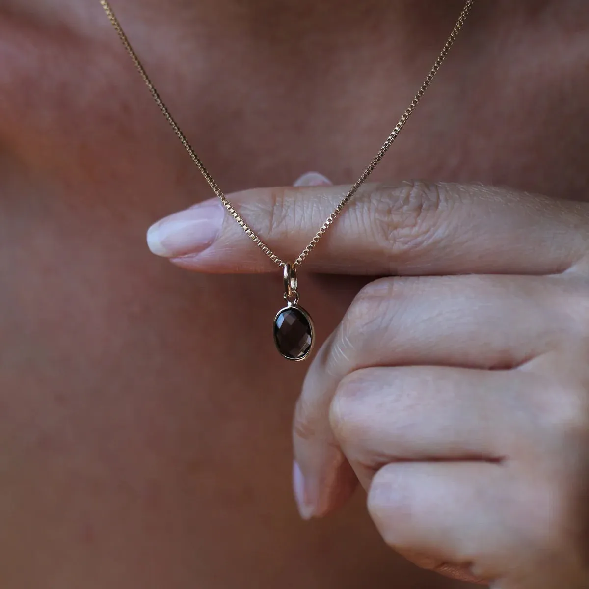 Evelyn Necklace - Smoky Quartz