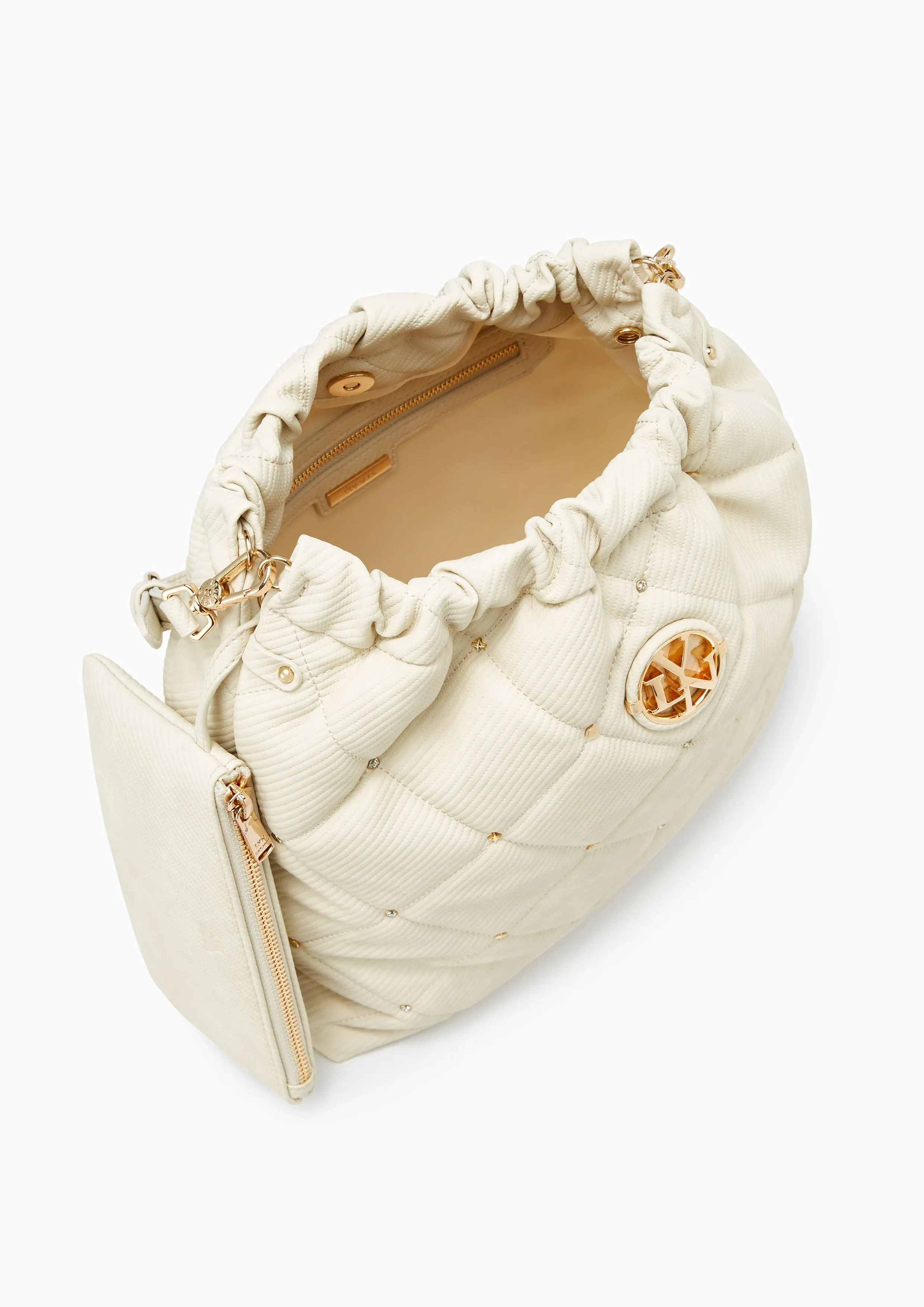 Fontia Brinkty Over Bucket Bag Ivory