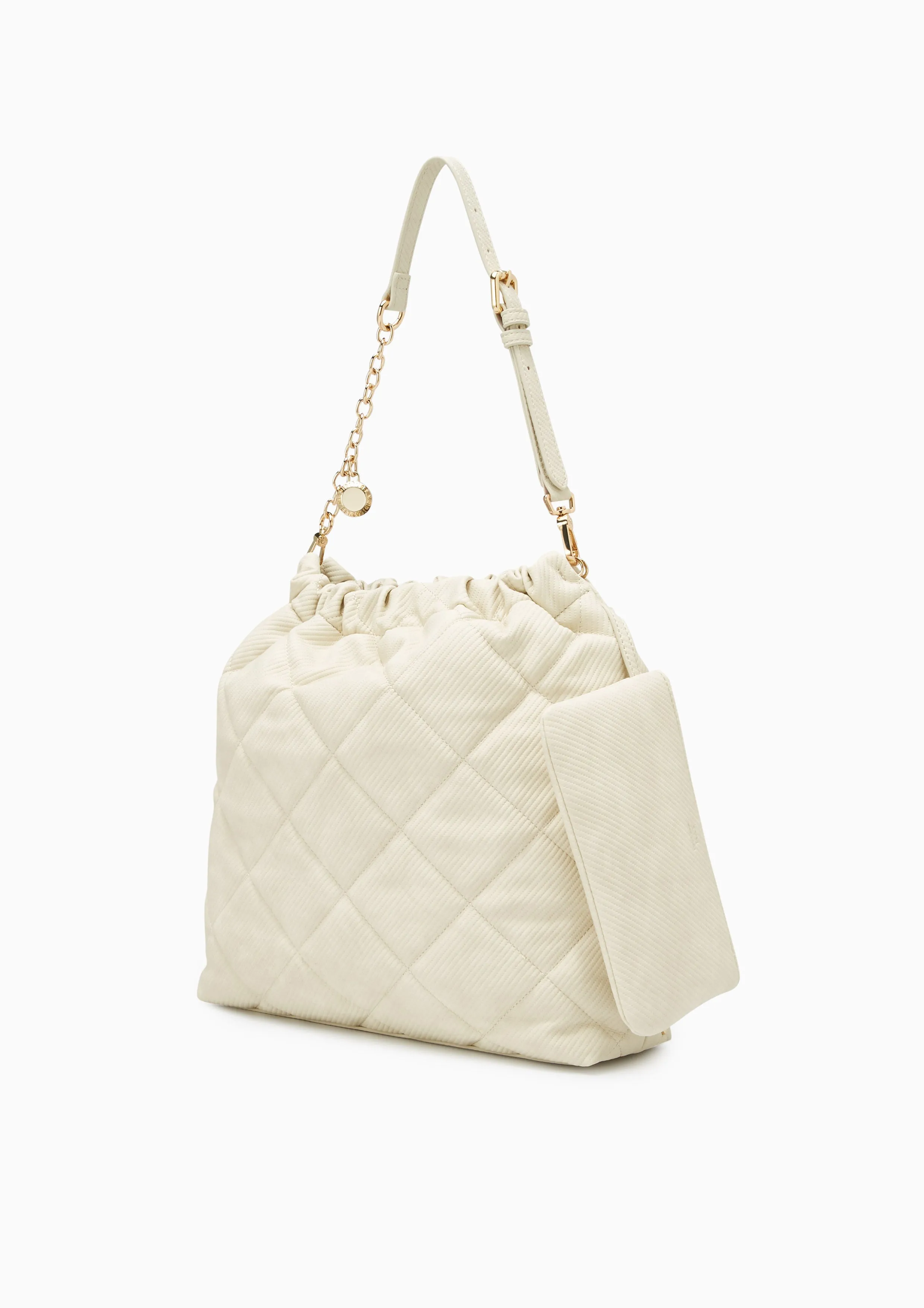 Fontia Brinkty Over Bucket Bag Ivory