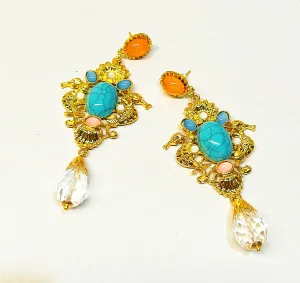 Fun pierced style statement earrings.