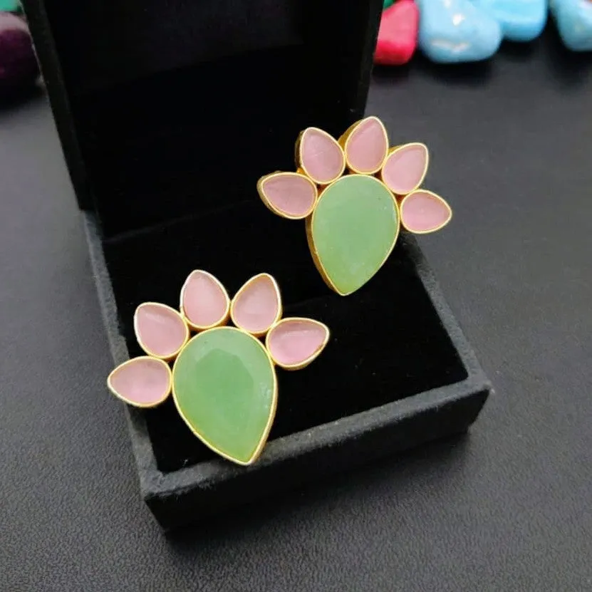 Green Chrysoprase Earrings