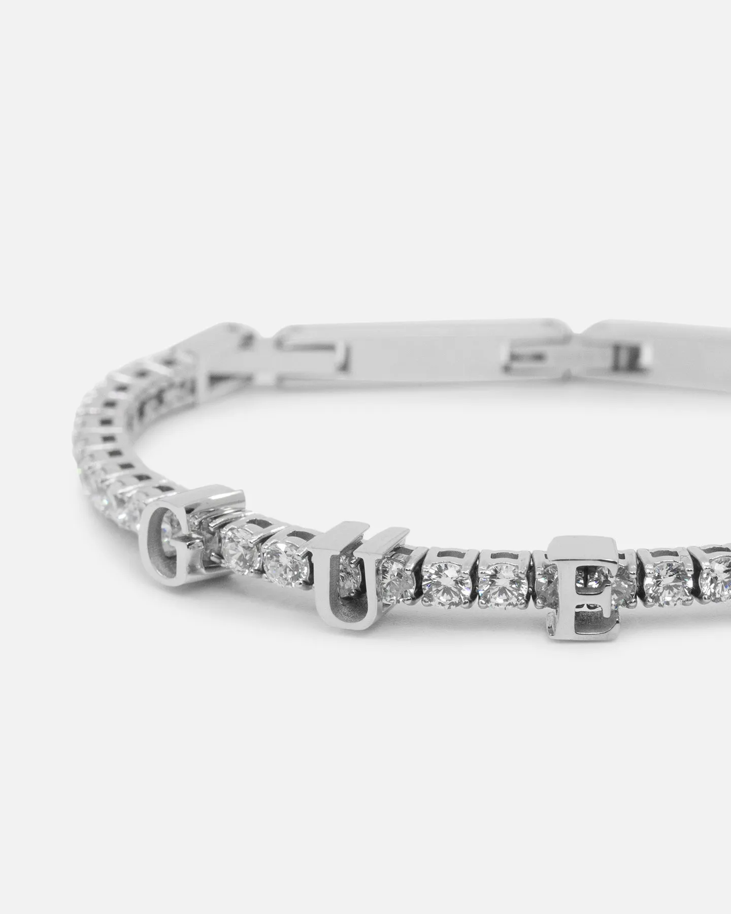 Guess Mainline Women's Arm Party Tennis Bracelet Silver