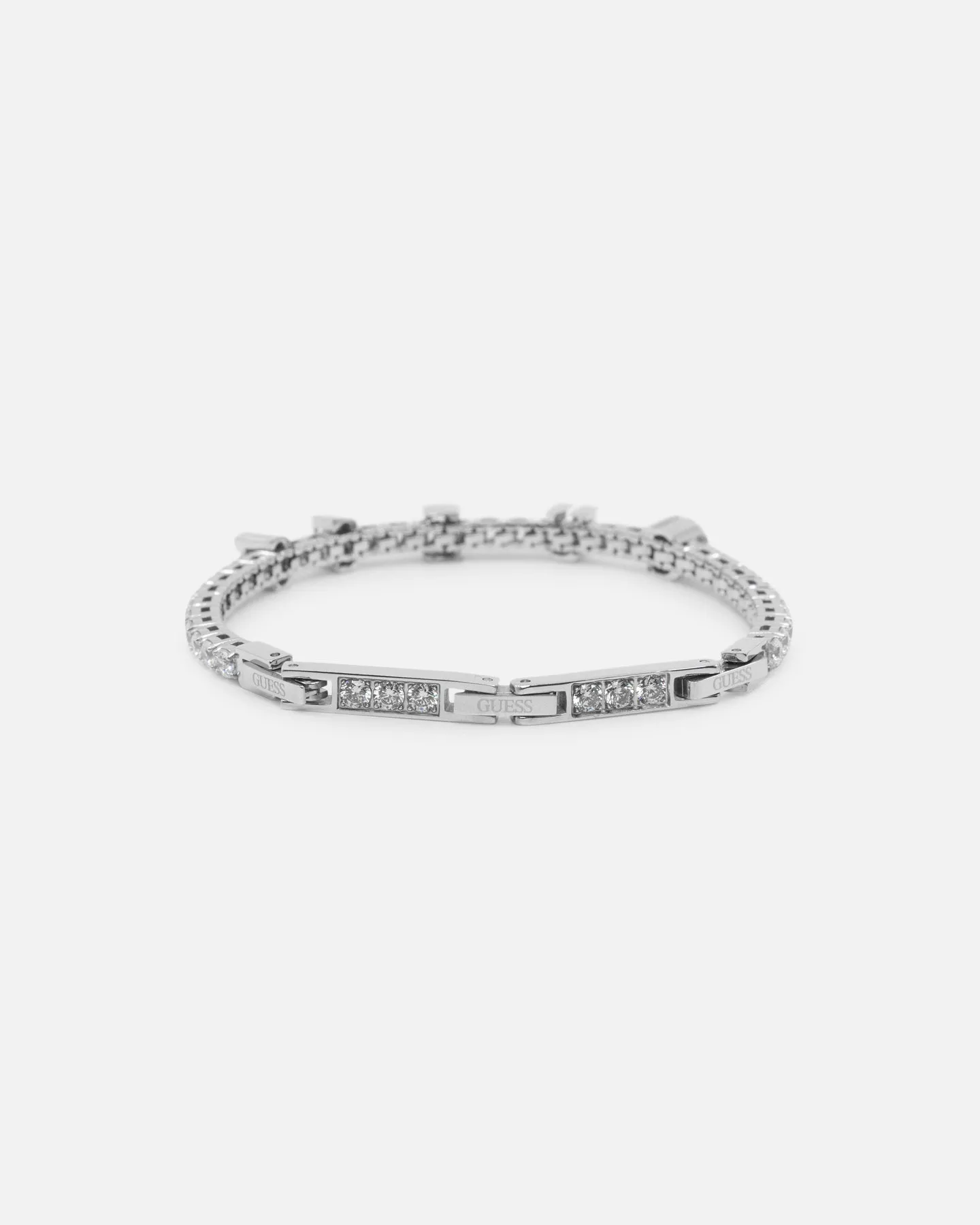 Guess Mainline Women's Arm Party Tennis Bracelet Silver