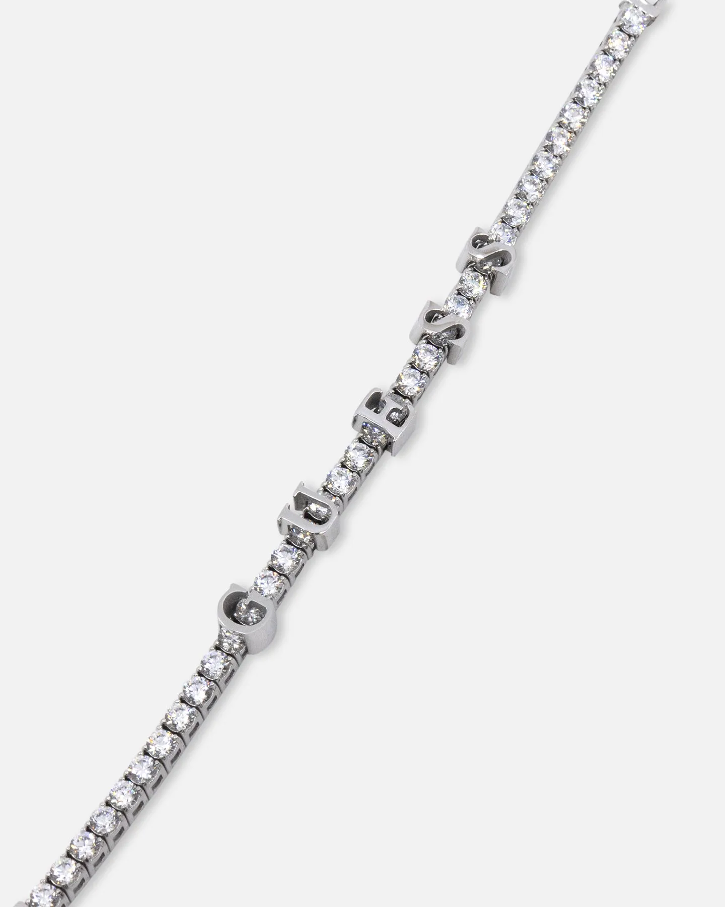 Guess Mainline Women's Arm Party Tennis Bracelet Silver