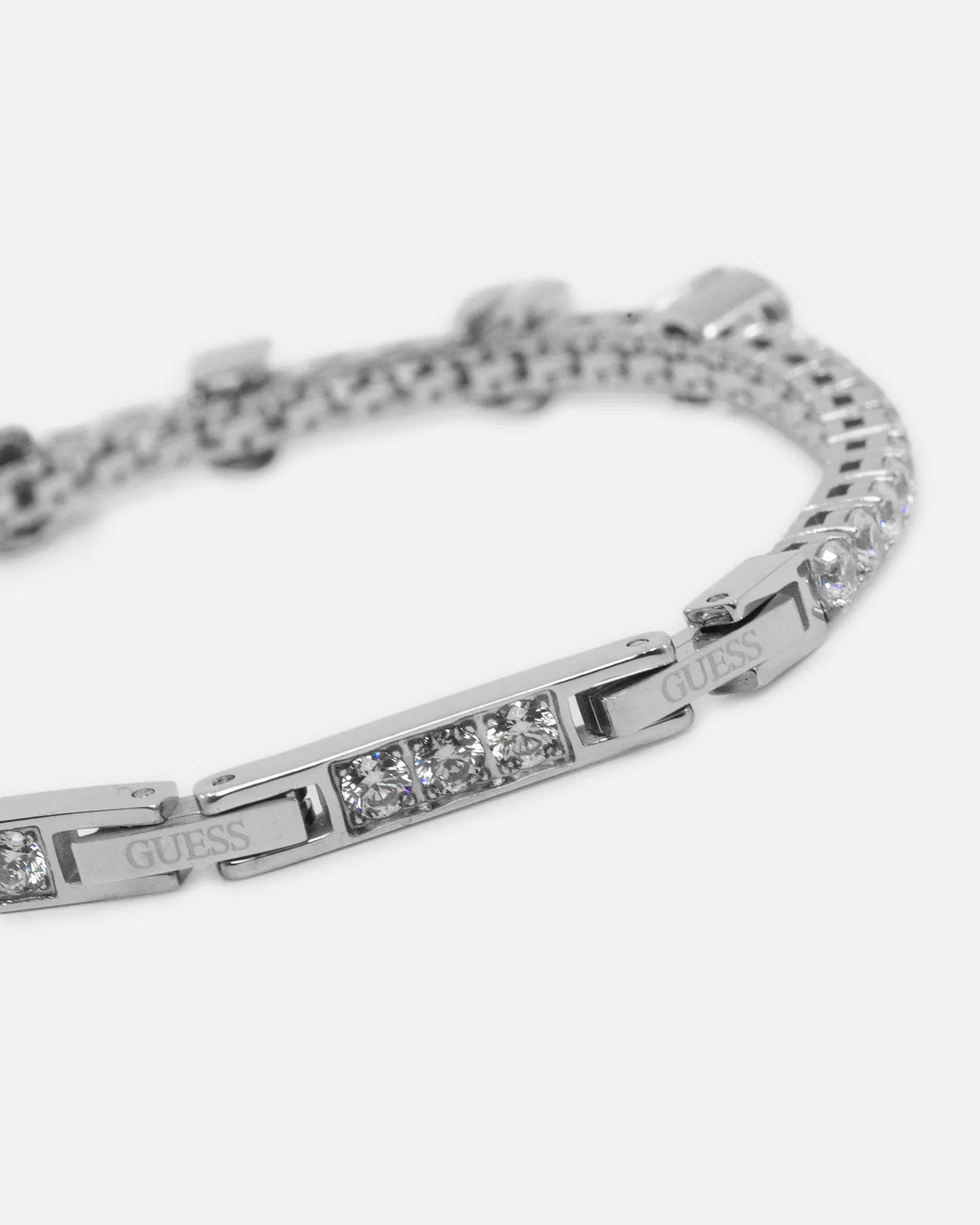 Guess Mainline Women's Arm Party Tennis Bracelet Silver