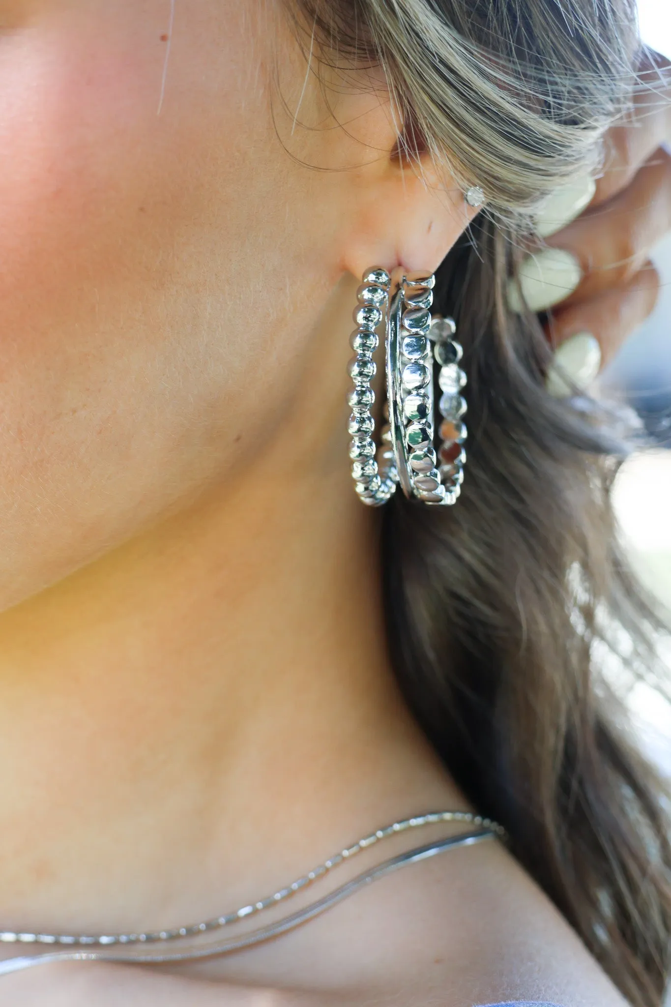 Happy Hour Meetup Earrings in Silver