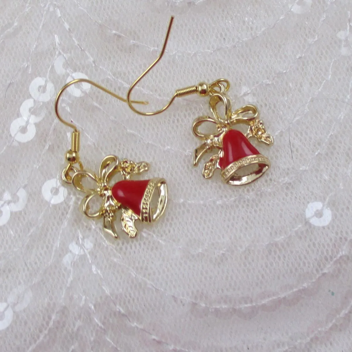 Holiday Charm Gold Earrings