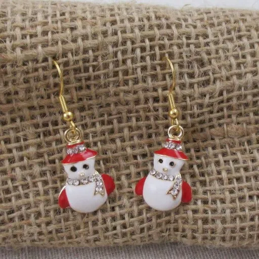 Holiday Charm Gold Earrings