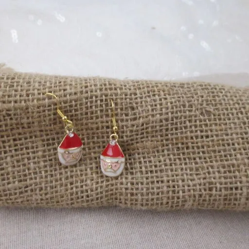 Holiday Charm Gold Earrings