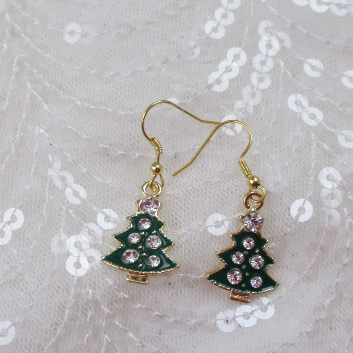 Holiday Charm Gold Earrings