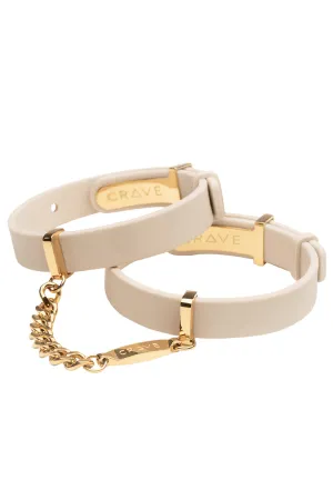 ID Cuffs - Cream/Gold